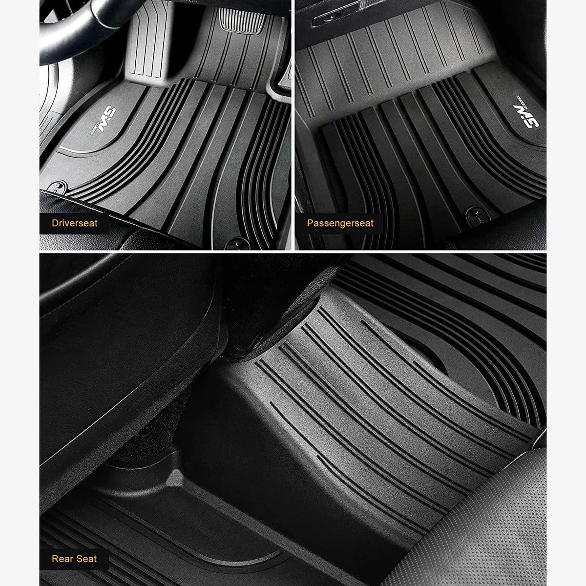 3W All Weather Car Mats For Hyundai Tucson NX4 2021-2024 (Left Hand Drive) (Not Fit Hybrid)