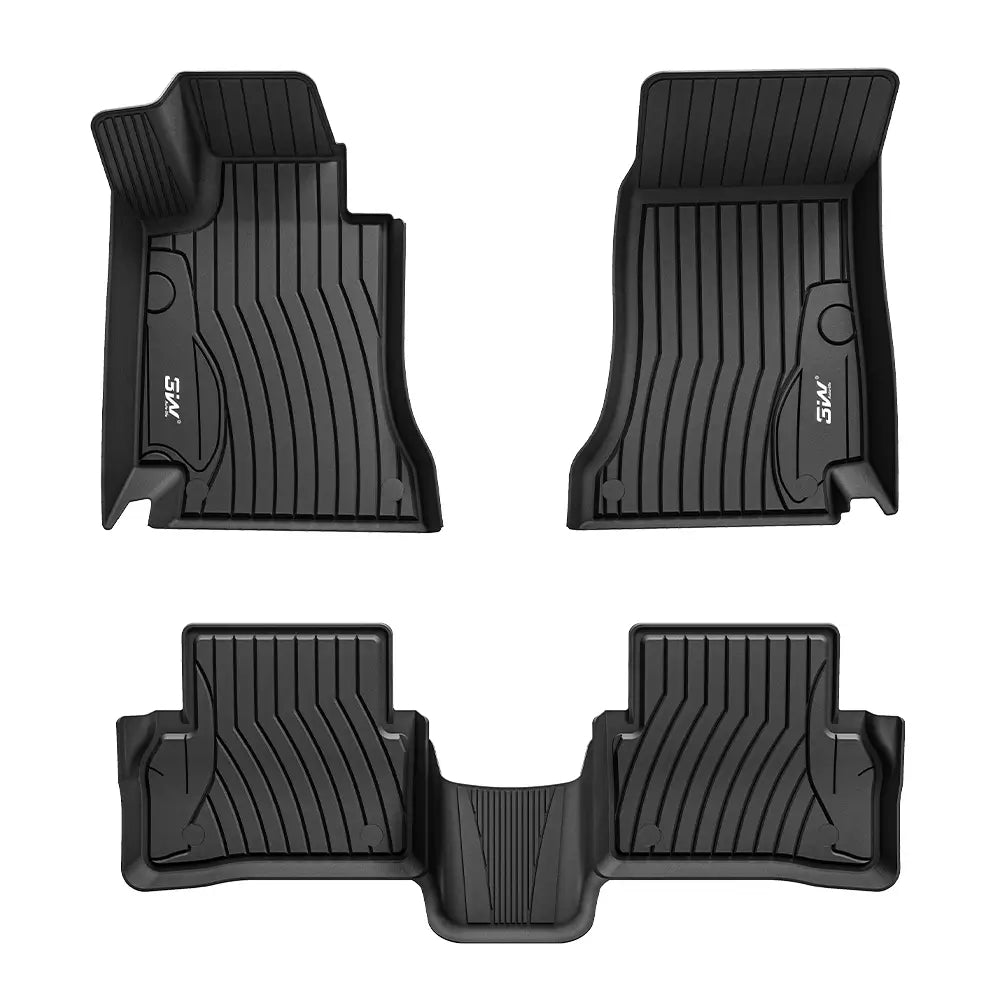 3W All Weather Car Mats For BENZ C CLASS S Sedan/Station Wagon W205 2014-2021 (Left Hand Drive)
