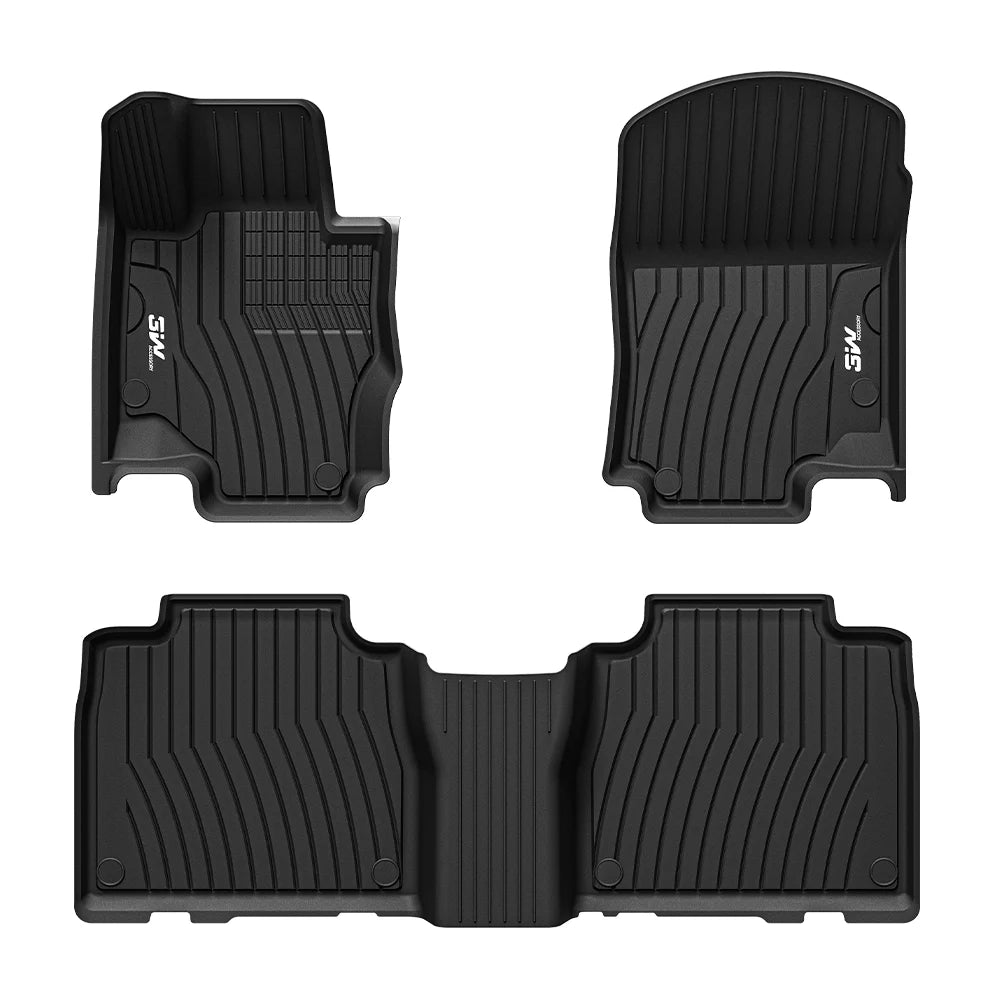 3W All Weather For Car Mats For Mercedes Benz GLS X167 2020-2026 (Left Hand Drive)