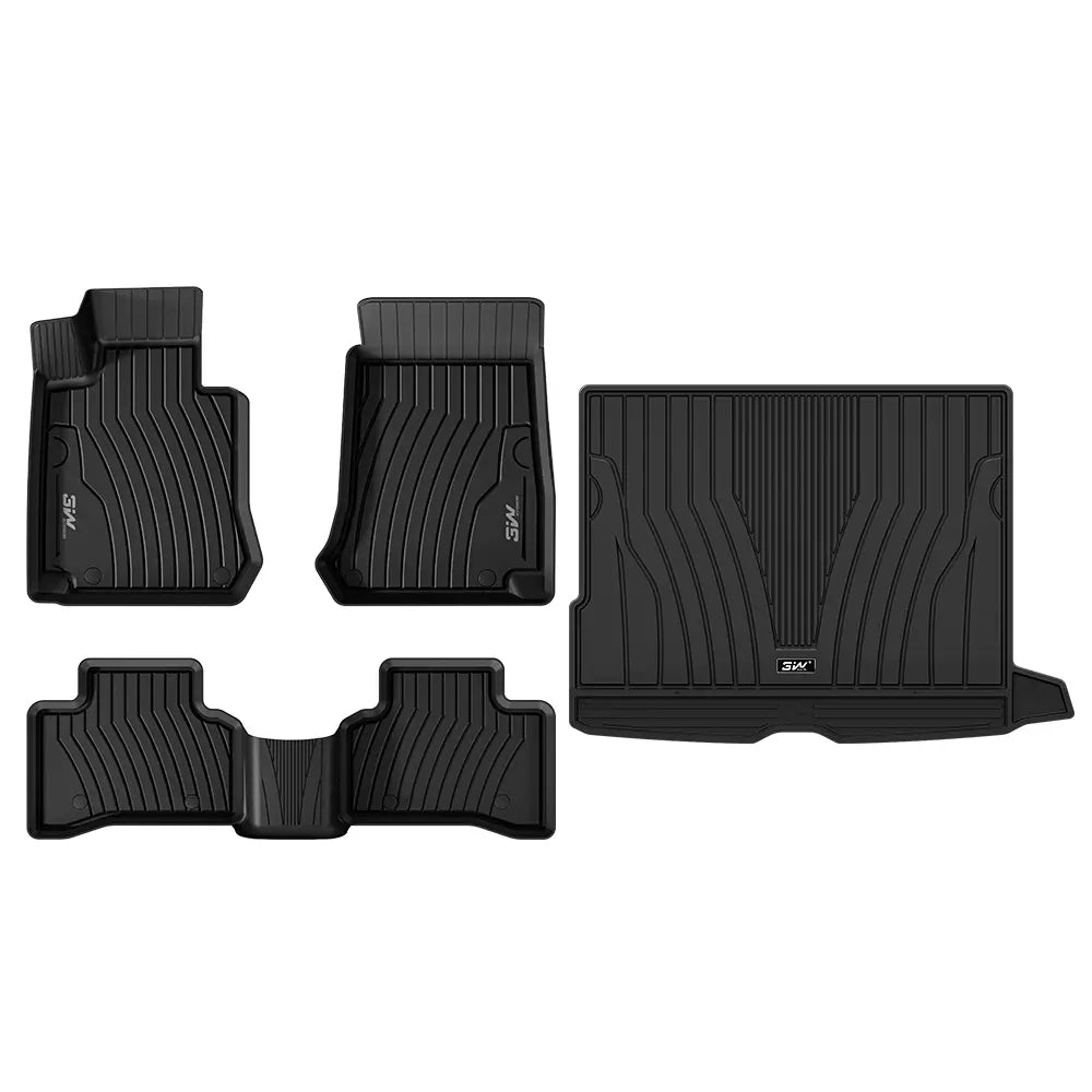 3W All Weather Car Mats For Mercedes Benz GLC X253 2016-2022 (Left Hand Drive)