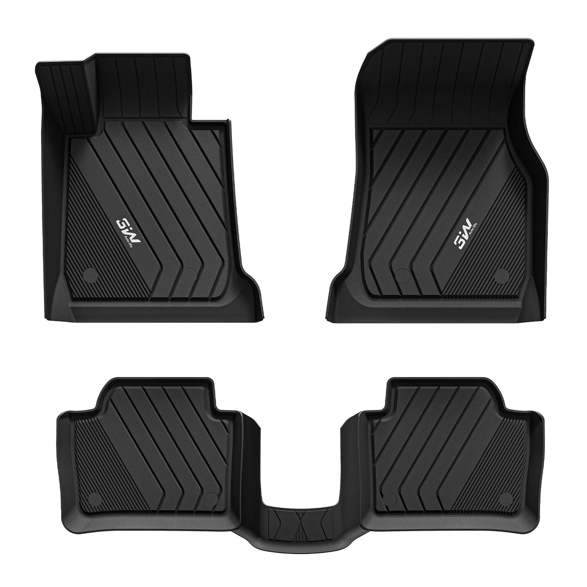 3W All Weather Car Mats For BMW M3 4-Doors F80 2013-2026 (Left Hand Drive)