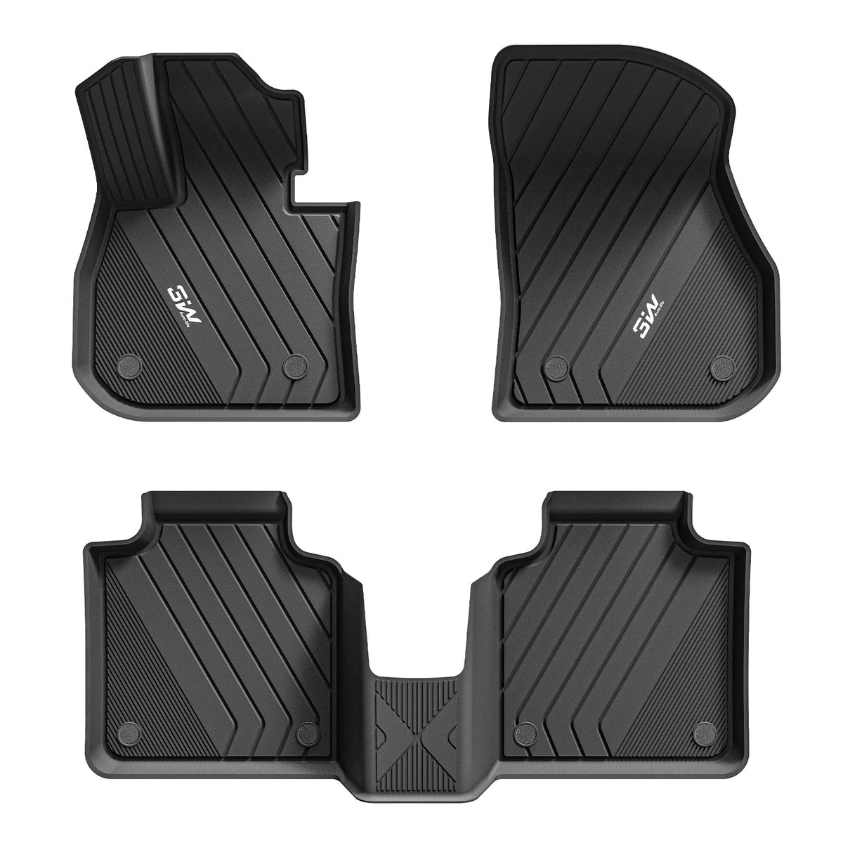 3W All Weather Car Mats For BMW X1 U11 2023-2026 (Not For 18d and X1 xdrive 25e petrol hybrid) (Left Hand Drive)