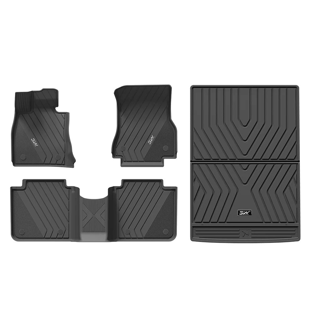 3W All Weather TPE Car Mats For BMW 7 Series G70 2023-2026 (Left Hand Drive)