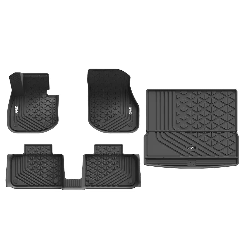 3W All Weather TPE Car Mats For BMW iX1 U11 and X1 xdrive 25e petrol hybrid 2023-2026 (Left Hand Drive)