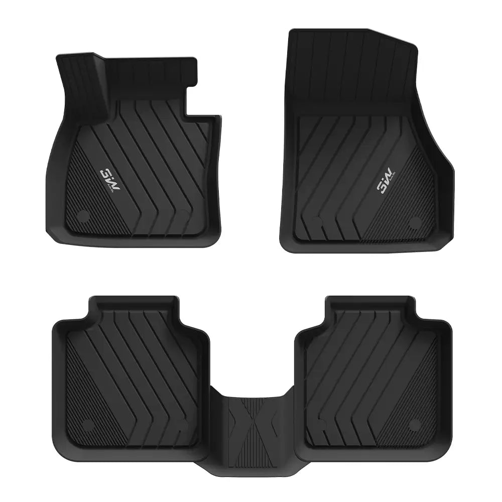 3W All Weather Car Mats For BMW X1 F48 2016-2022 (Left Hand Drive)
