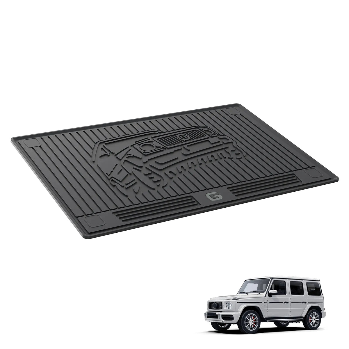 3W All Weather Car Mats For Mercedes Benz G Class W463 / W465 2020-2026 (Left Hand Drive)