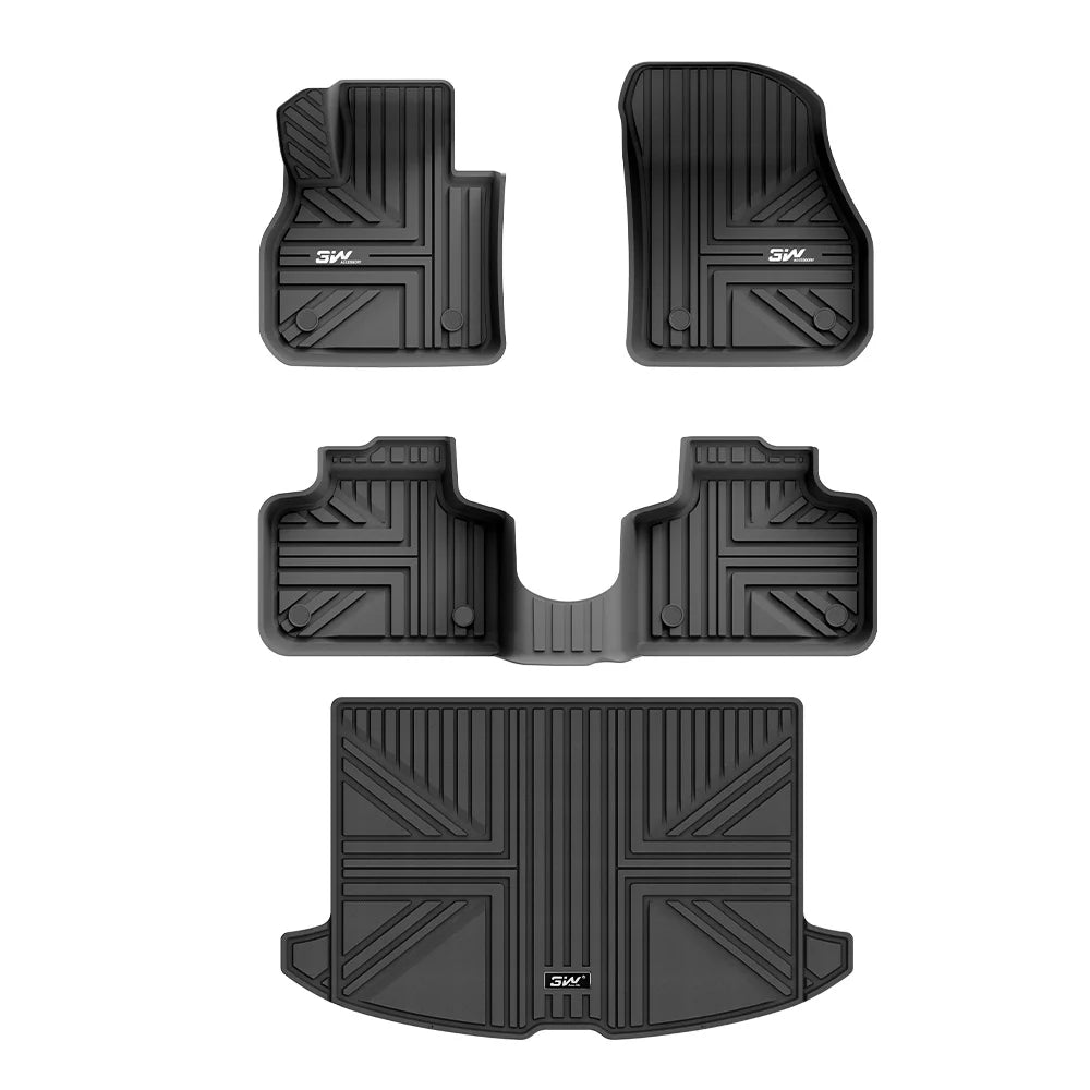3W All Weather Car Mats For Mini Countryman F60 2017-2024 (Left Hand Drive)