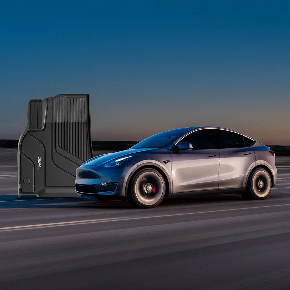 3W All Weather Car Mats For Tesla Model Y 2020-2024 (Left Hand Drive)
