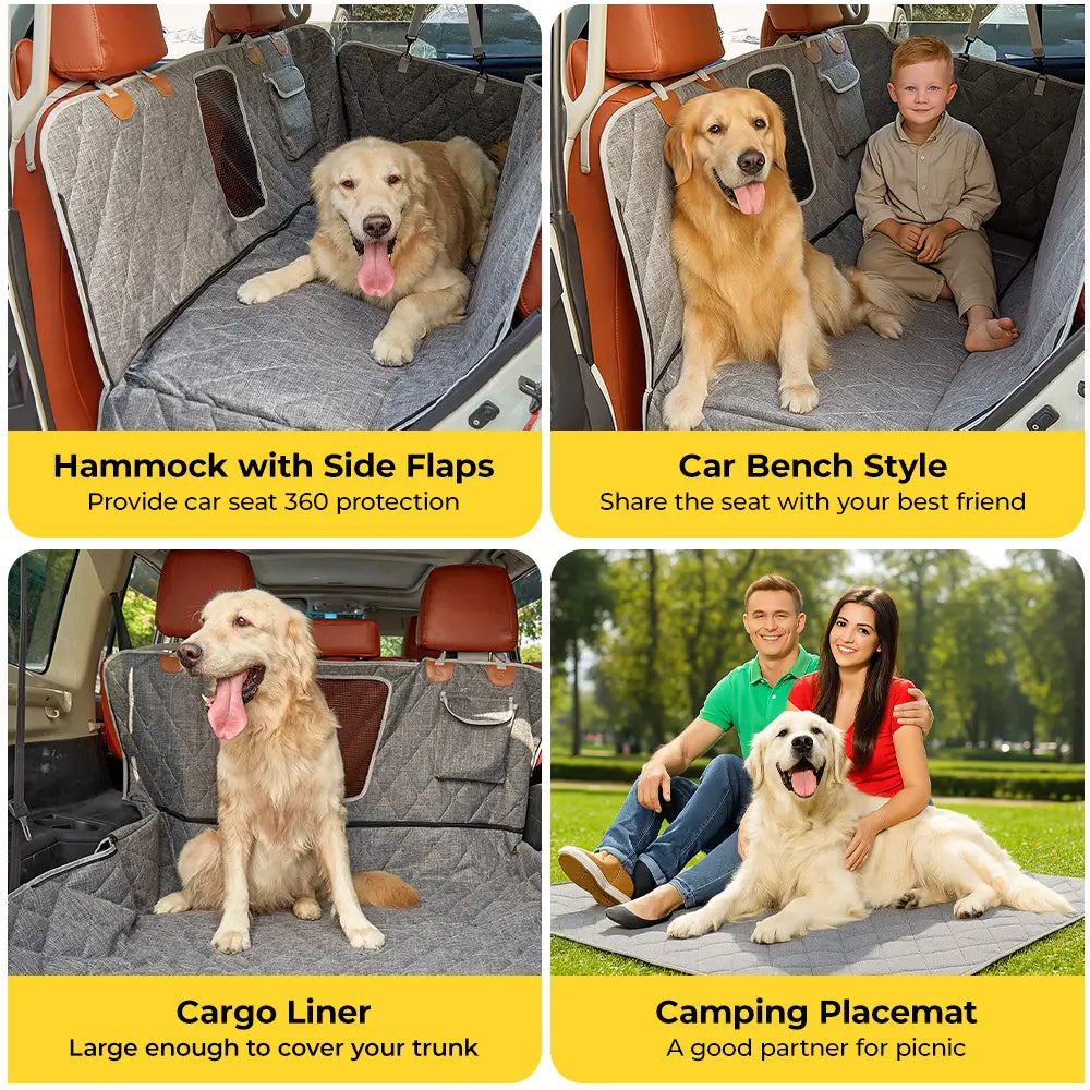3W Dog Car Seat Cover