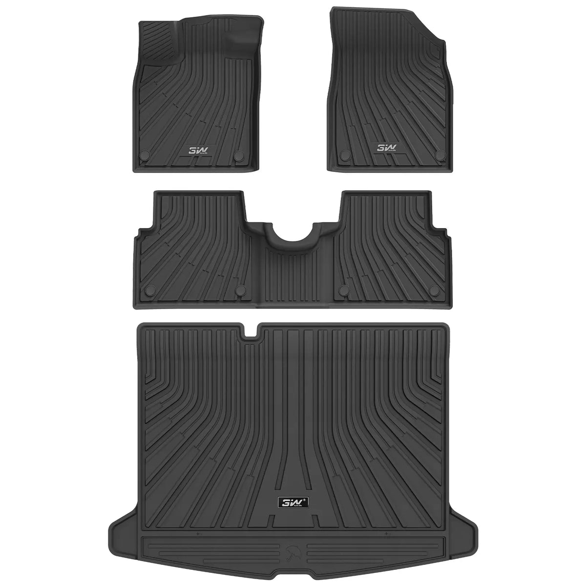 3W All Weather Car Mats For Volkswagen ID.3 2020-2026 (Left Hand Drive)