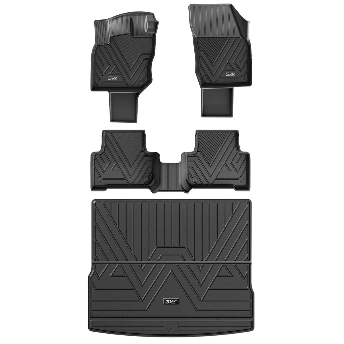 3W All Weather Car Floor Mats For Volkswagen Tiguan 2025-2026 (Left Hand Drive)