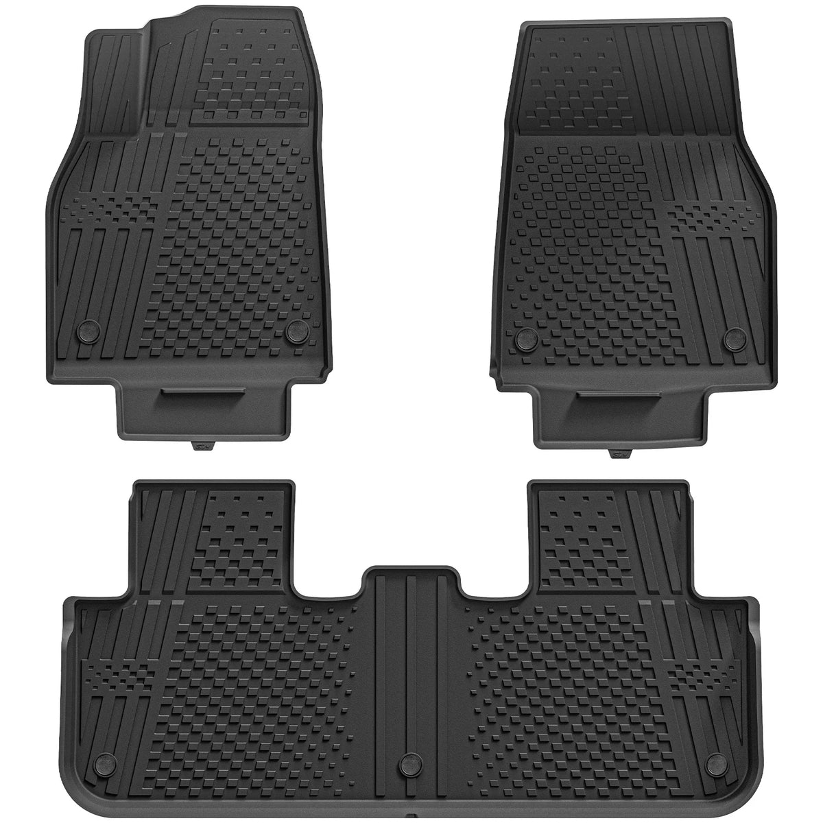 3W All Weather Car Mats For Tesla Model Y Juniper 2025-2026 (Left Hand Drive)【Basic Version】