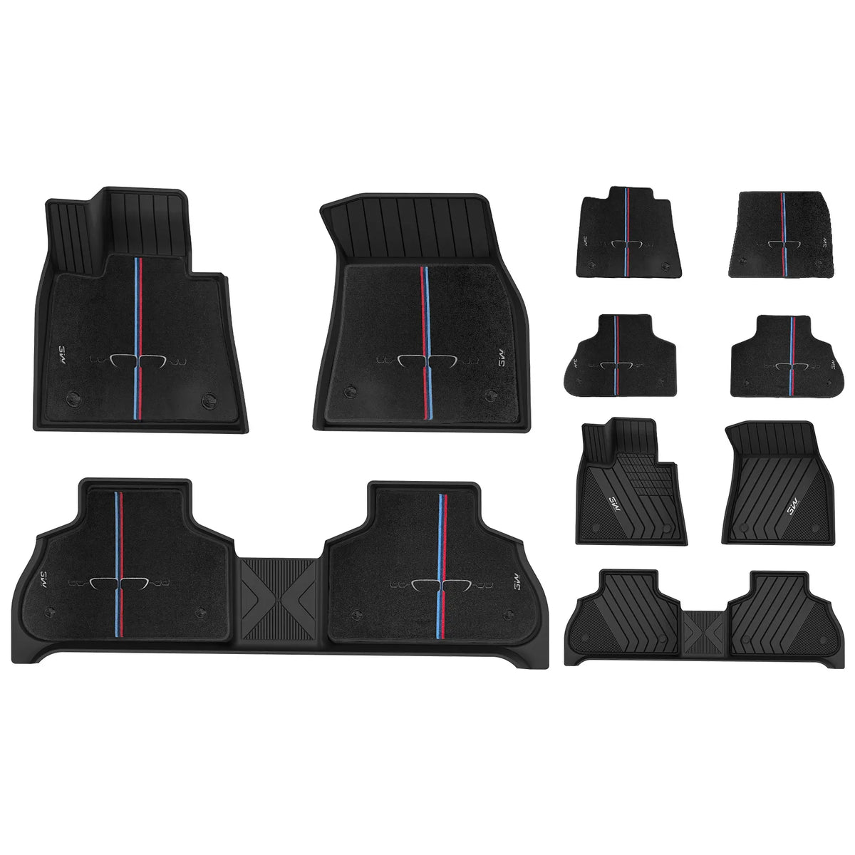 3W All Weather Car Mats For BMW X5 G05 2019-2026 (Left Hand Drive)