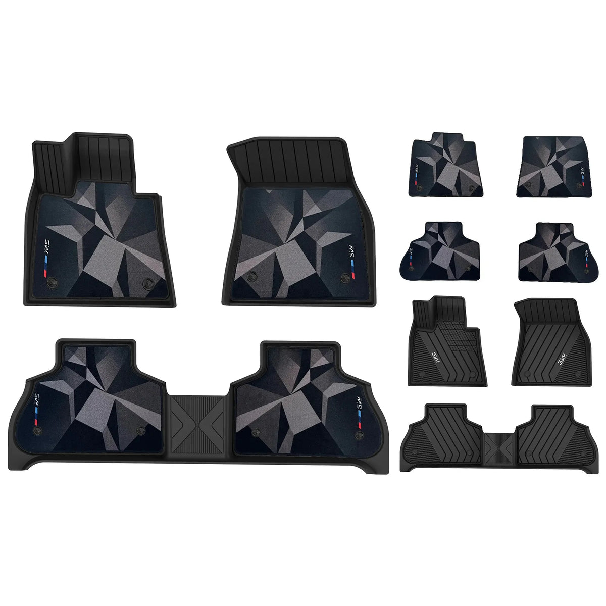3W All Weather Car Mats For BMW X5 G05 2019-2026 (Left Hand Drive)