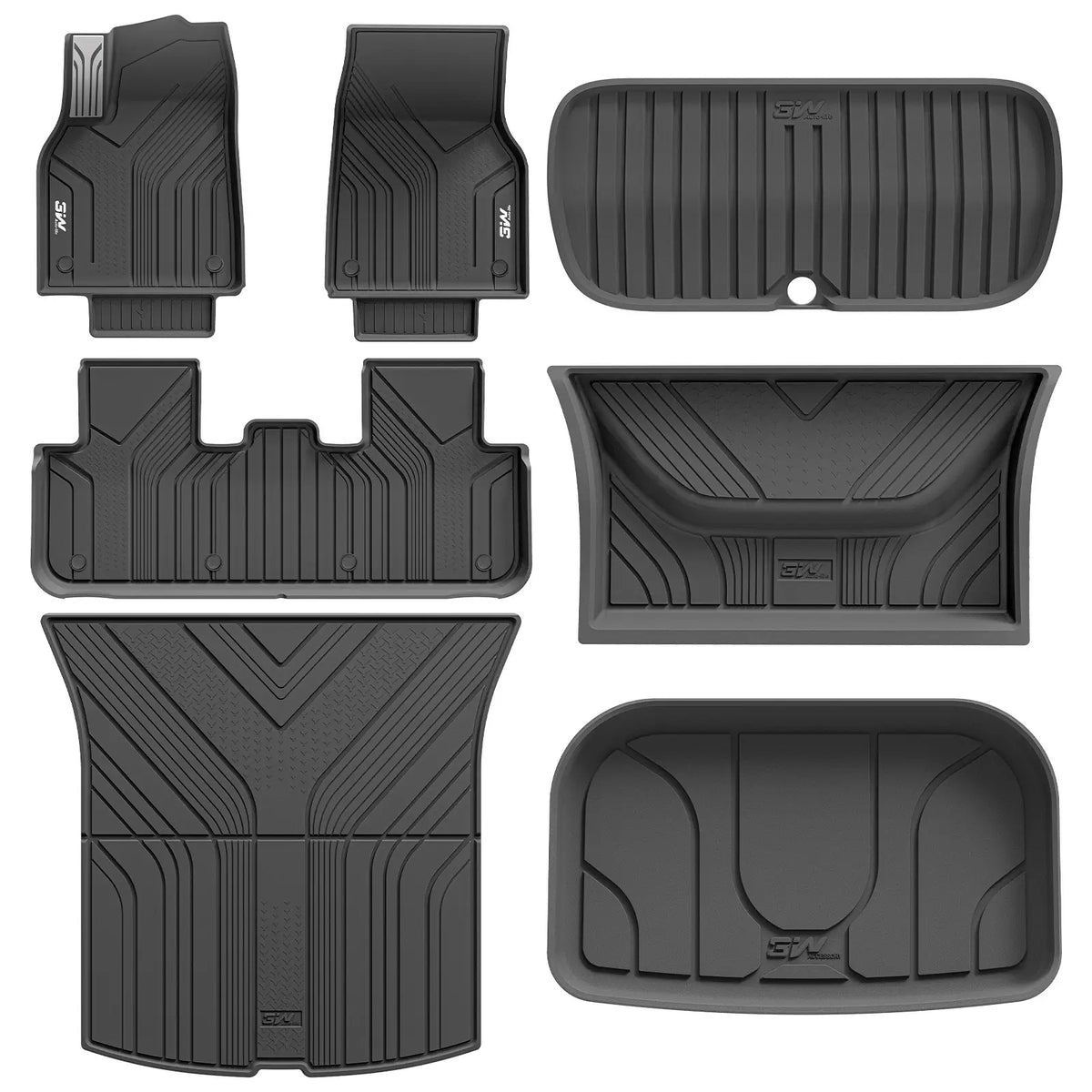 3W All Weather Car Floor Mats For Tesla Model Y Juniper/Premium/Performance 2025-2027 (Left Hand Drive)【Pro Version】