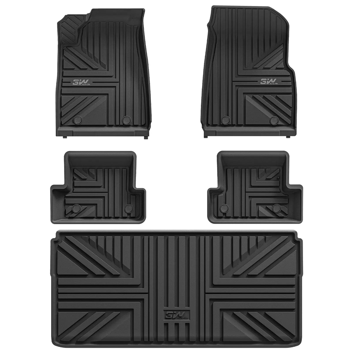 3W All Weather Car Mats for Mini Cooper SE 3-Doors Mini Electric 2023-2026 (Left Hand Drive)