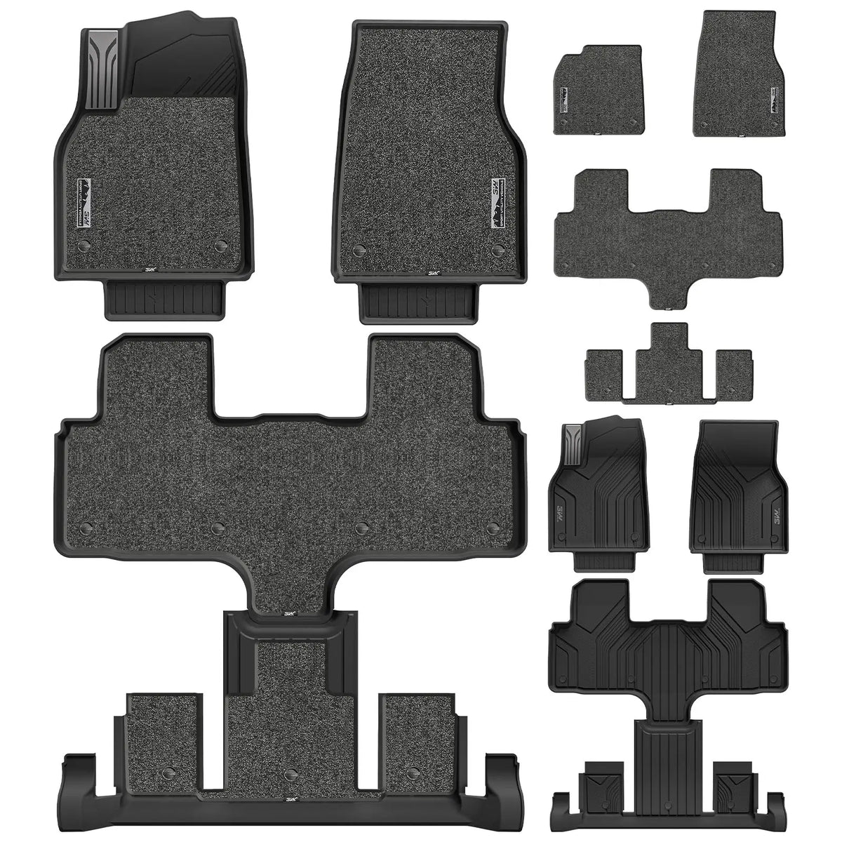 3W All Weather Car Mats For Tesla Model Y L 2026 (Left Hand Drive)