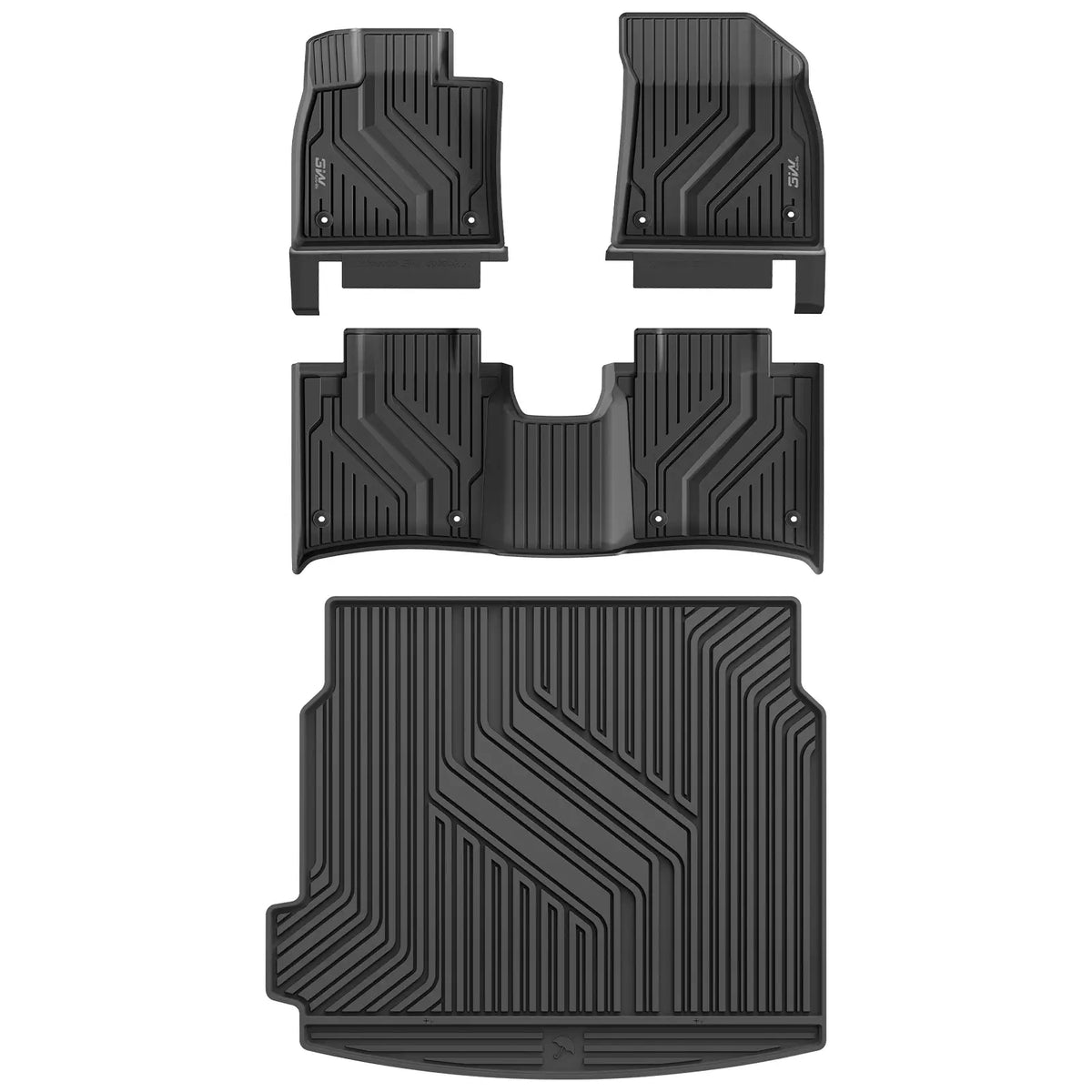 3W All Weather Car Mats for Zeekr 001 2022-2026 (Left Hand Drive)