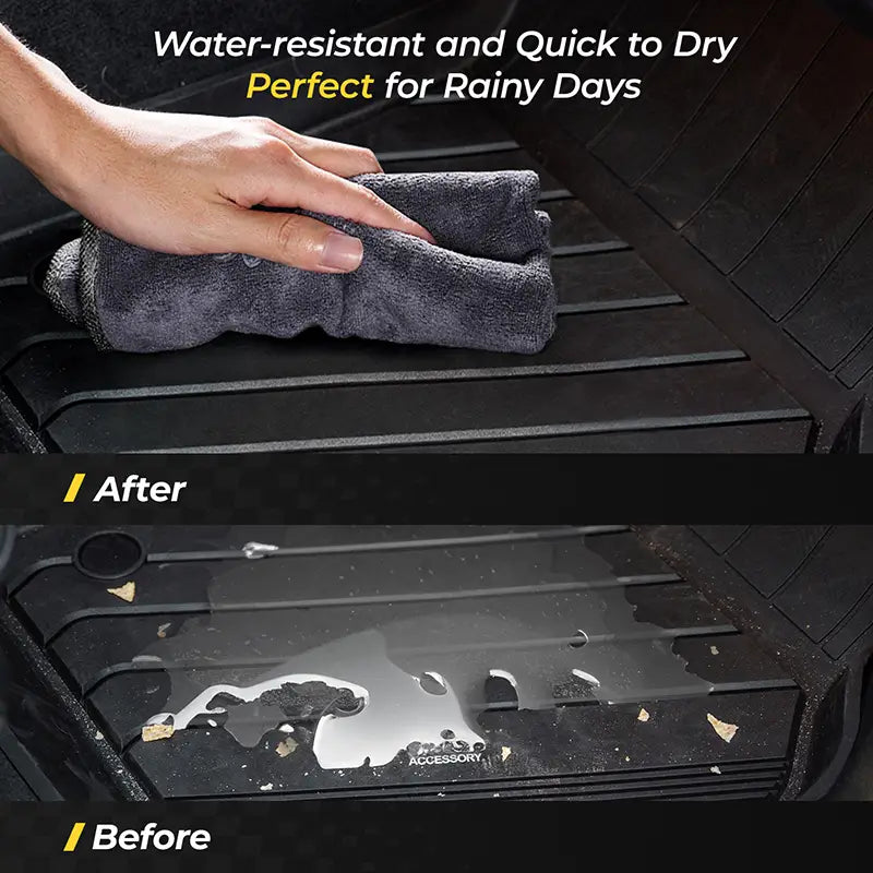 Vehiclab 3D/5D TPE All-Weather Floor Mats – Fits Land Rover Discovery Sport 2015-2020 (4-Piece Set, Black)