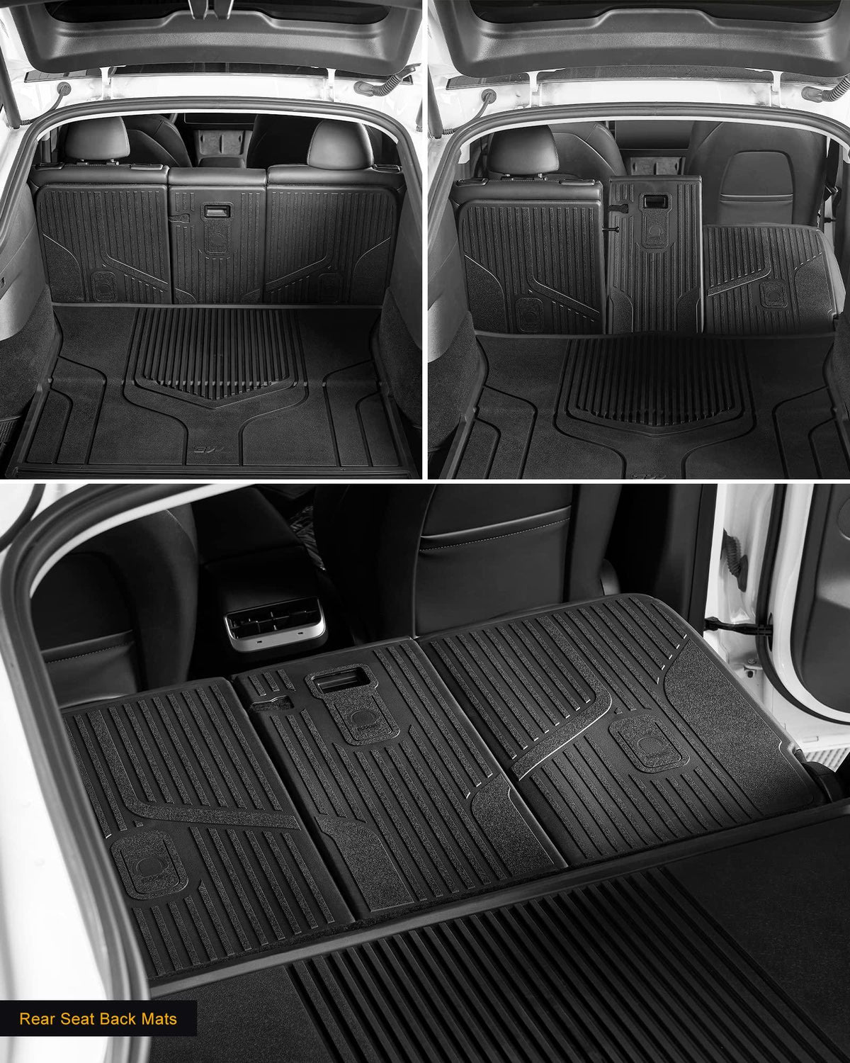 3W All Weather Car Mats For Tesla Model Y 2020-2024 (Left Hand Drive)
