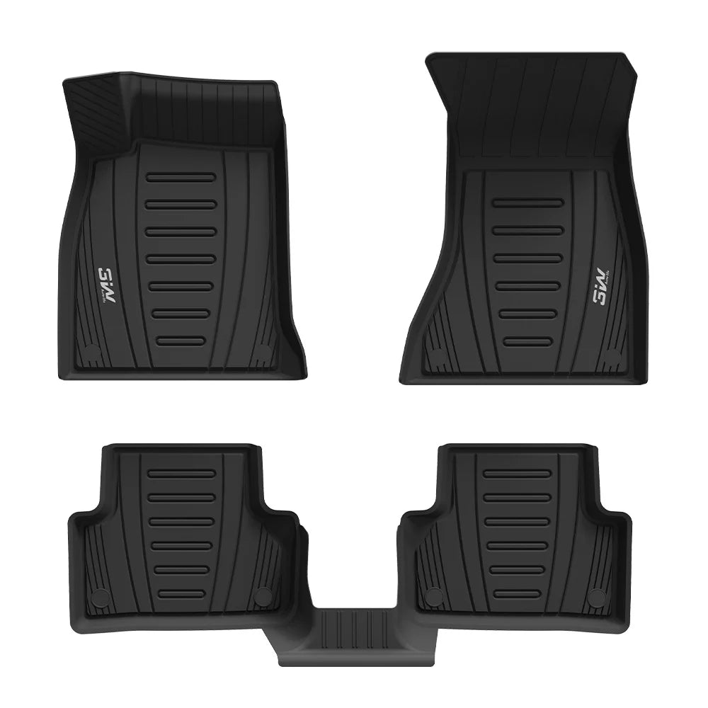 3W All Weather Car Mats For AUDI A4 S Sedan B9 8W 2016-2026 (Left Hand Drive)