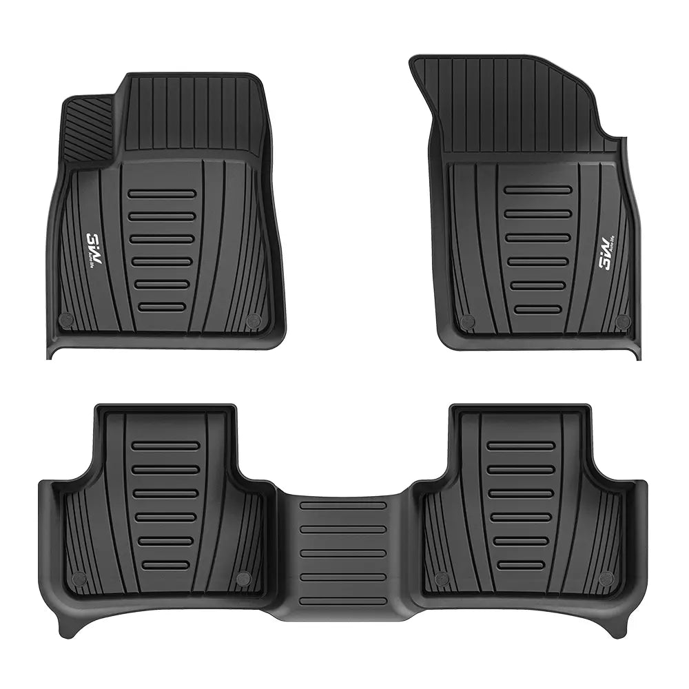 3W All Weather Car Mats For AUDI Q7 S 4M/Q8 S 2019-2026 (Left Hand Drive)