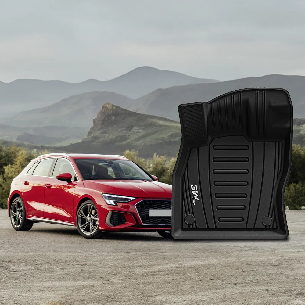 3W All Weather Car floor Mats For AUDI A3 Sportback 8Y 2021-2024 (Left Hand Drive)