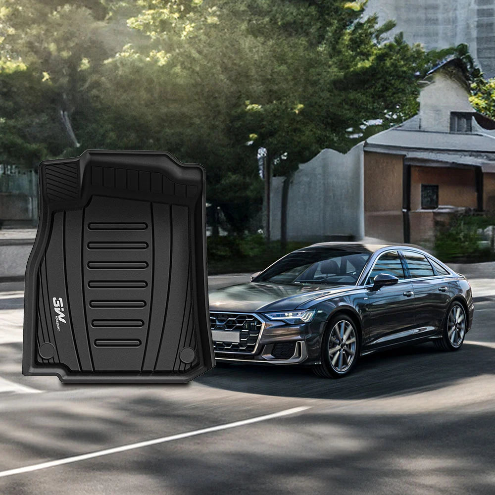 3W All Weather Car Mats For AUDI A6 S Sedan-Avant C8 4K 2019-2024  LHD