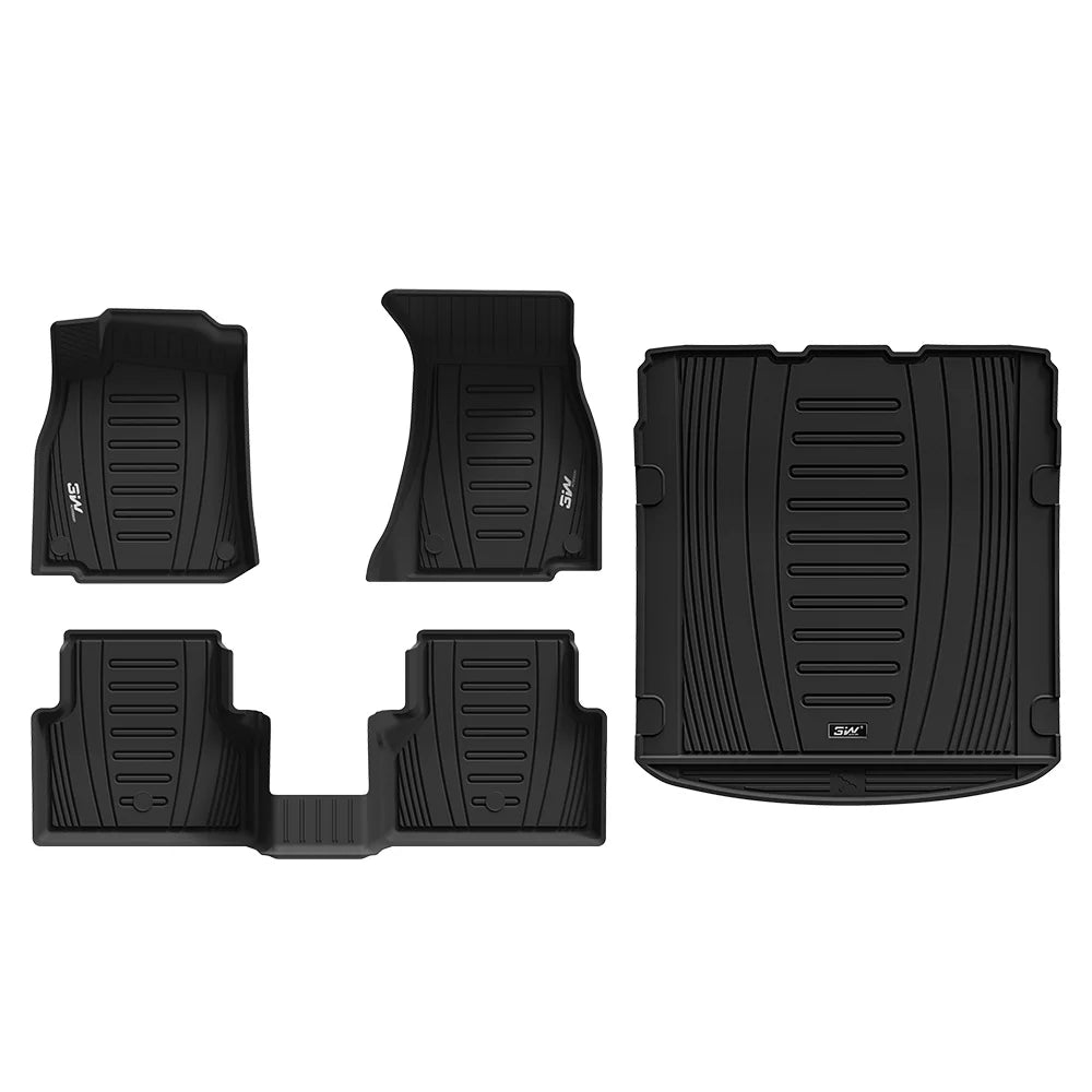 3W All Weather Car Mats For AUDI A6 S Sedan-Avant C8 4K 2019-2024  LHD