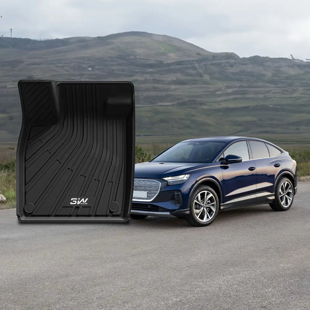 3W All Weather Car Mats For AUDI Q4 S E-TRON Sportback F4 2022-2025 LHD