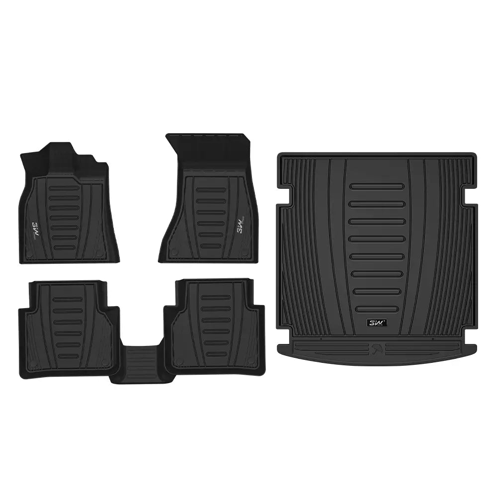 3W All Weather Car Mats For Audi Q5 S 80A 2018-2025 LHD (Not fit for EFSI Plug-in Hybrid）
