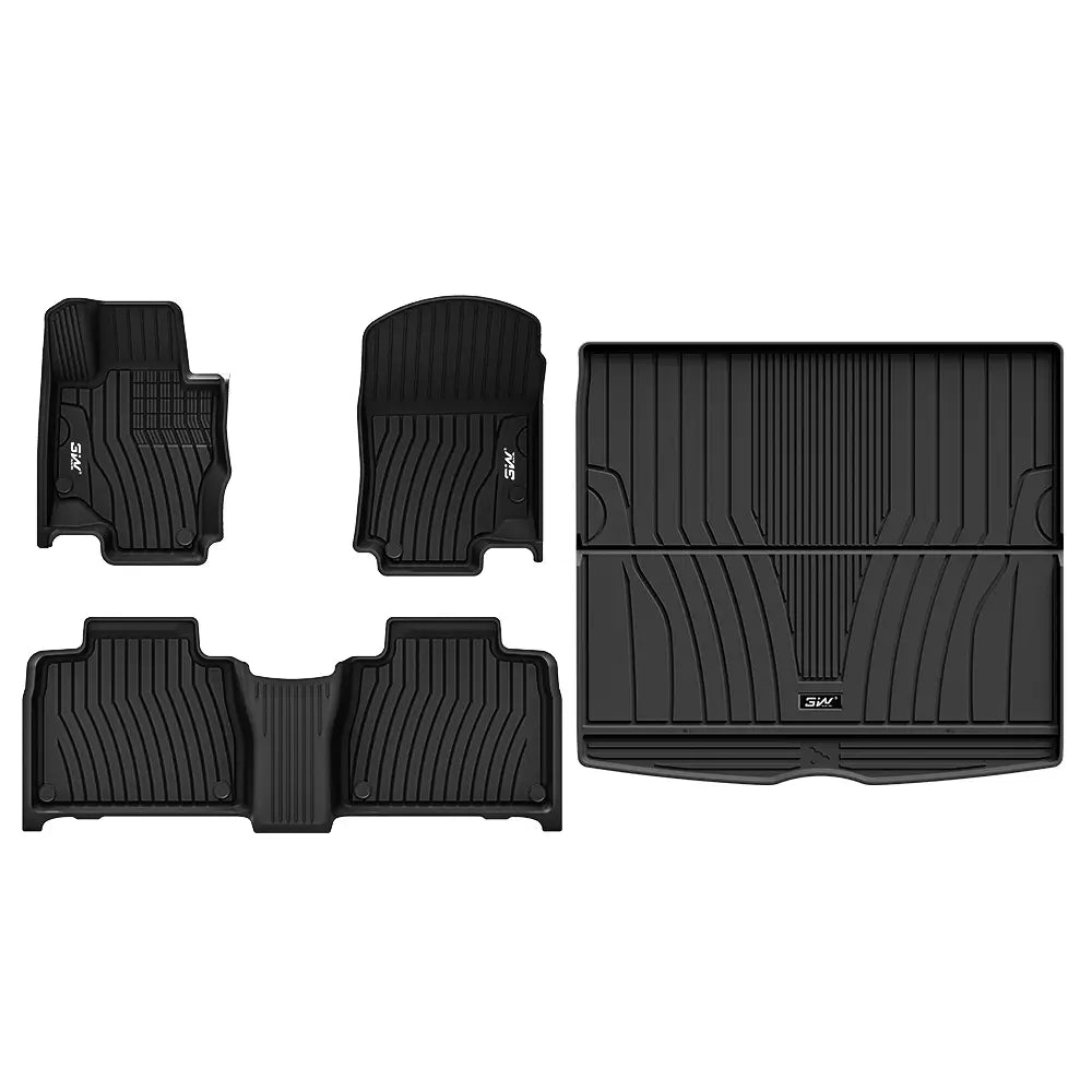 3W All Weather Car Mats For Mercedes Benz GLE V167 2020-2026 (Left Hand Drive) (Not fit coupe)