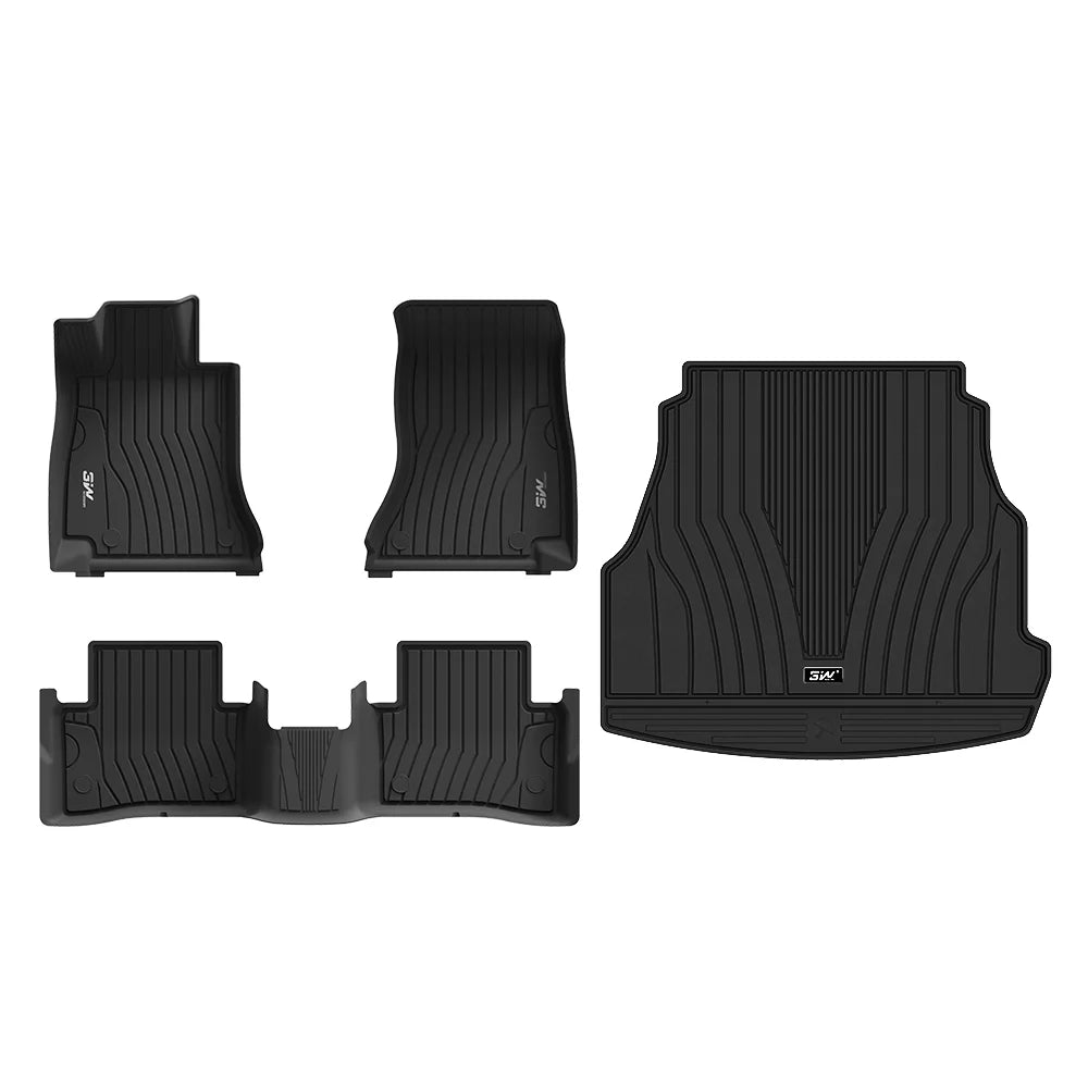3W All Weather Car Mats For Mercedes Benz C Class W206 2022-2025 LHD