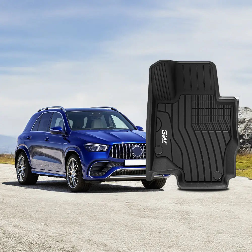 3W All Weather Car Mats For Mercedes Benz GLE V167 2020-2026 (Left Hand Drive) (Not fit coupe)