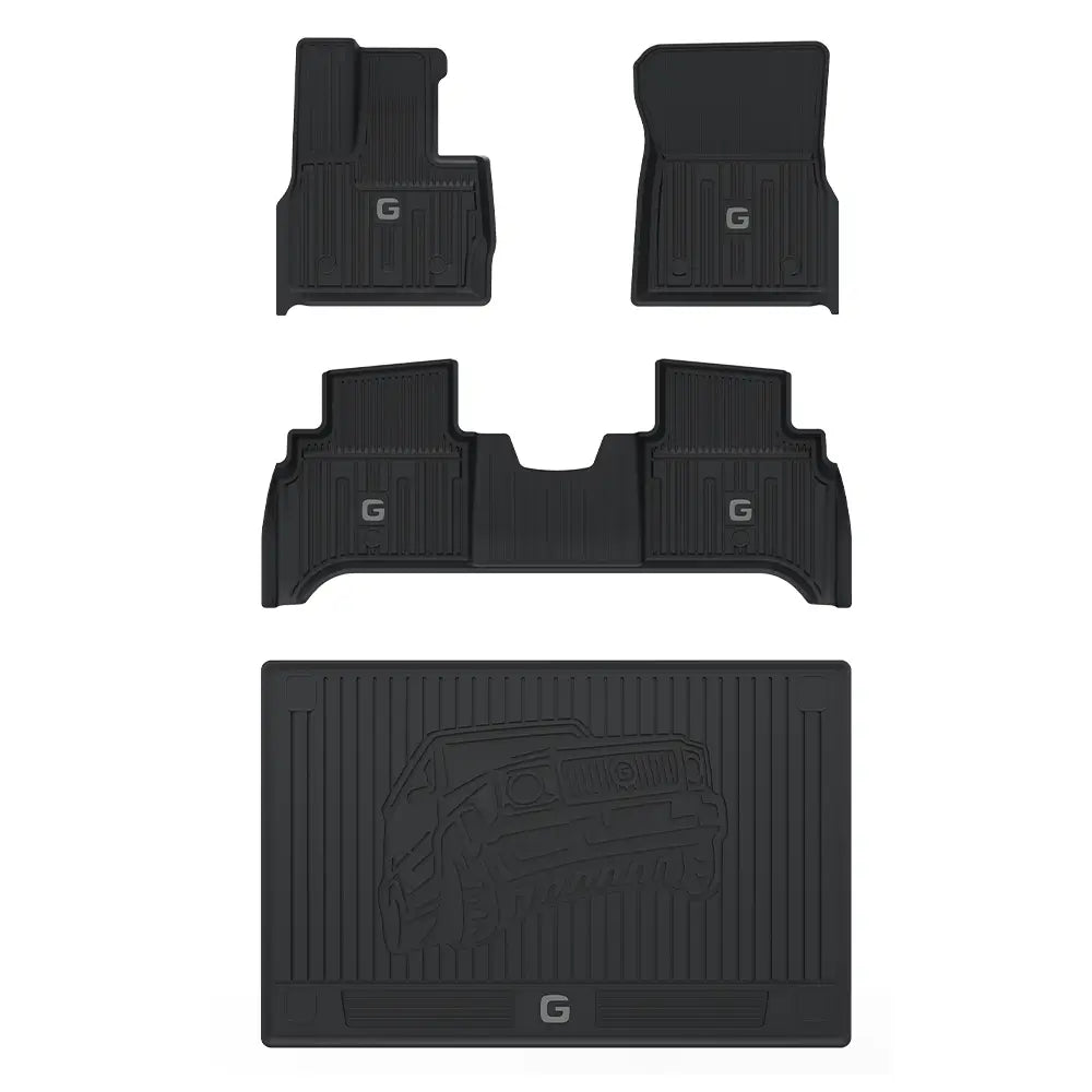 3W All Weather Car Mats For Mercedes Benz G Class W463 / W465 2020-2026 (Left Hand Drive)