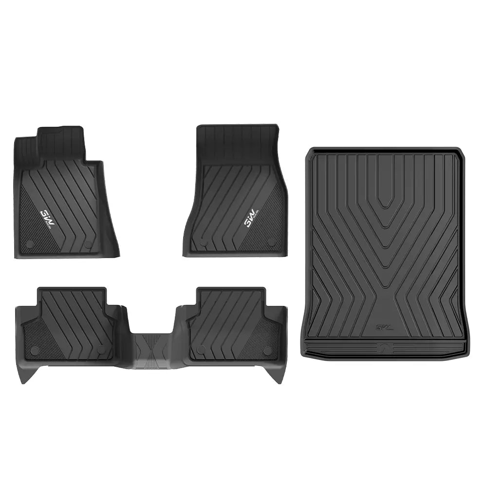 3W All Weather Car Mats For BMW 5 Series S G30 2017-2023 LHD