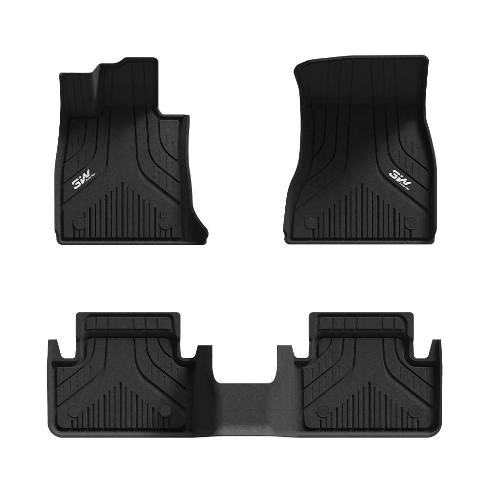 3W All Weather Car Floor Mats for BMW 5 Series G60 2024-2026 (Left Hand Drive)