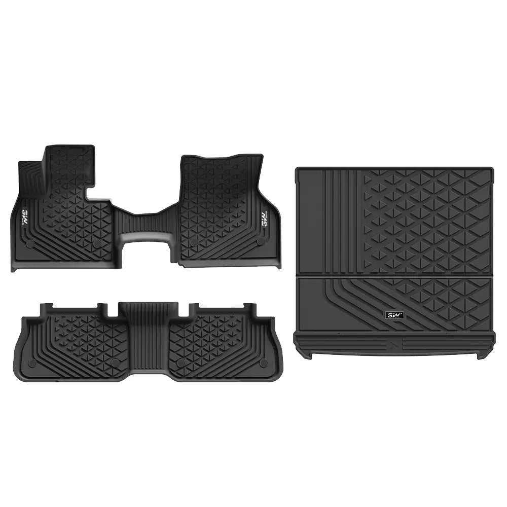 3W All Weather Car Mats For BMW iX I20 2022-2026 LHD