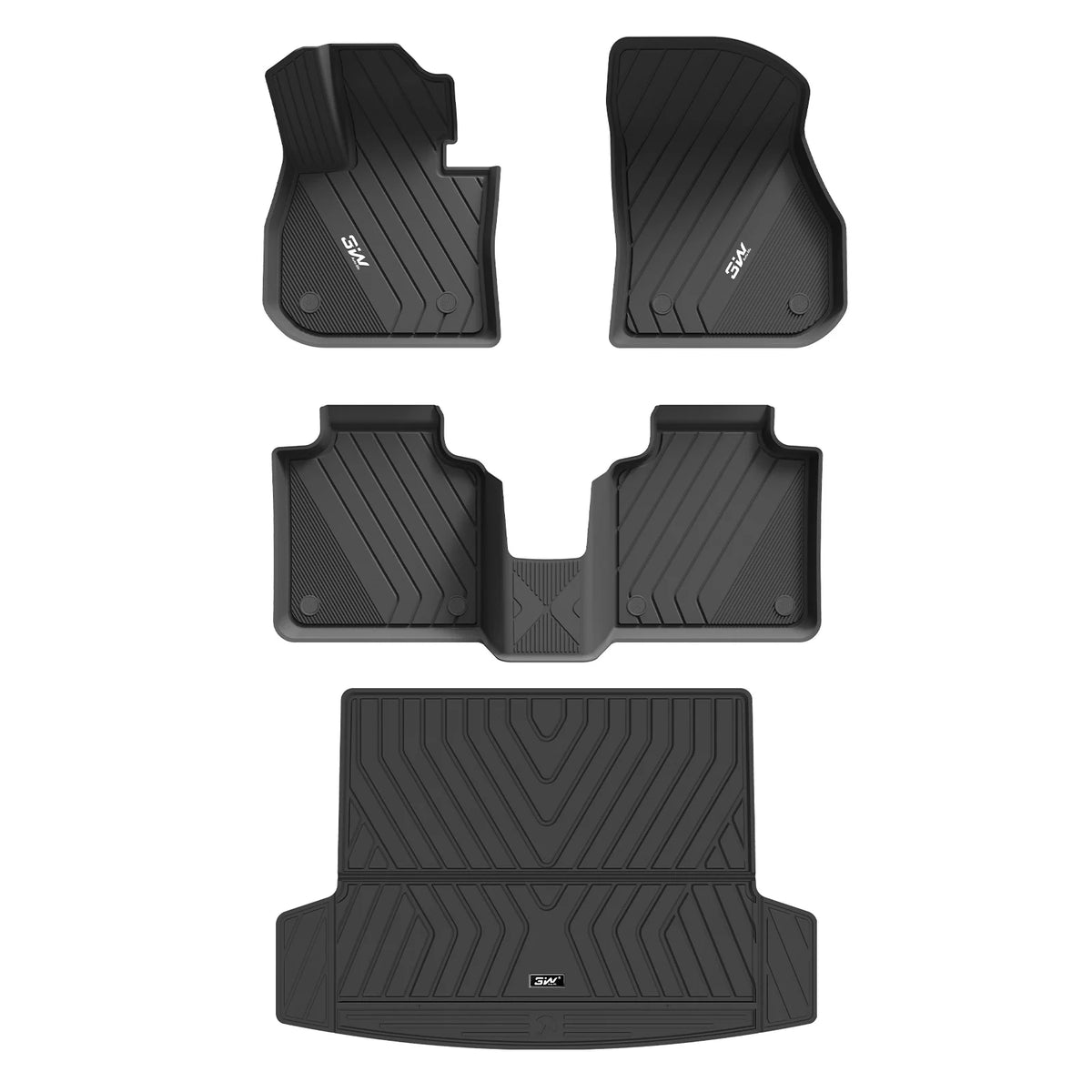 3W All Weather Car Mats For BMW X1 U11 2023-2026 (Not For 18d and X1 xdrive 25e petrol hybrid) (Left Hand Drive)