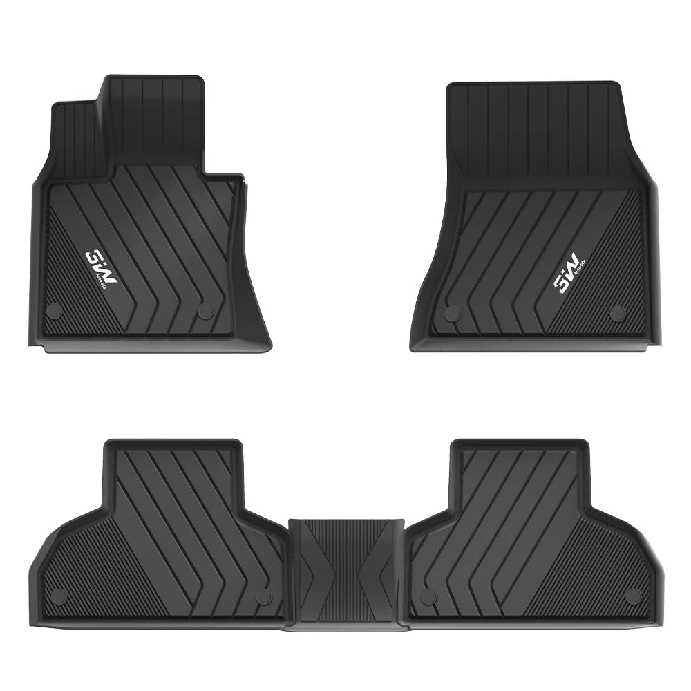 3W All Weather Car Mats For BMW X6 F16 2015-2018/X5 F15 2014-2018 (Left Hand Drive)