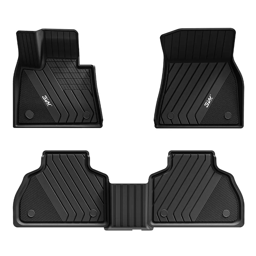 3W All Weather Car Mats For BMW X7 G07 7 Seats 2019-2027 (Left Hand Drive)