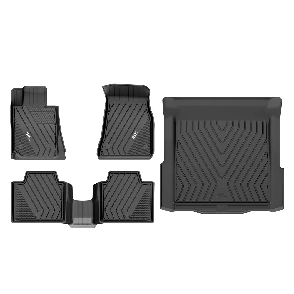 3W All Weather TPE Car Mats For BMW 3 Series S G20 2019-2025 LHD