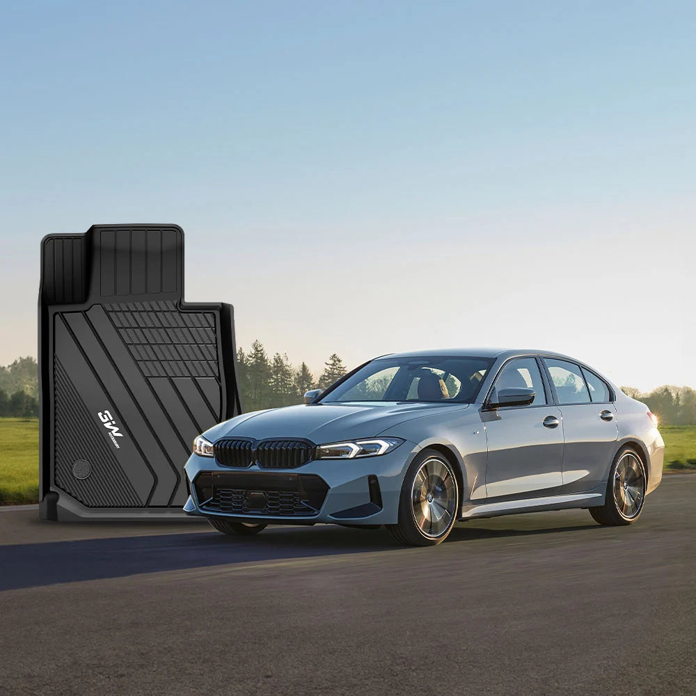 3W All Weather TPE Car Mats For BMW 3 Series S G20 2019-2025 (Left Hand Drive)