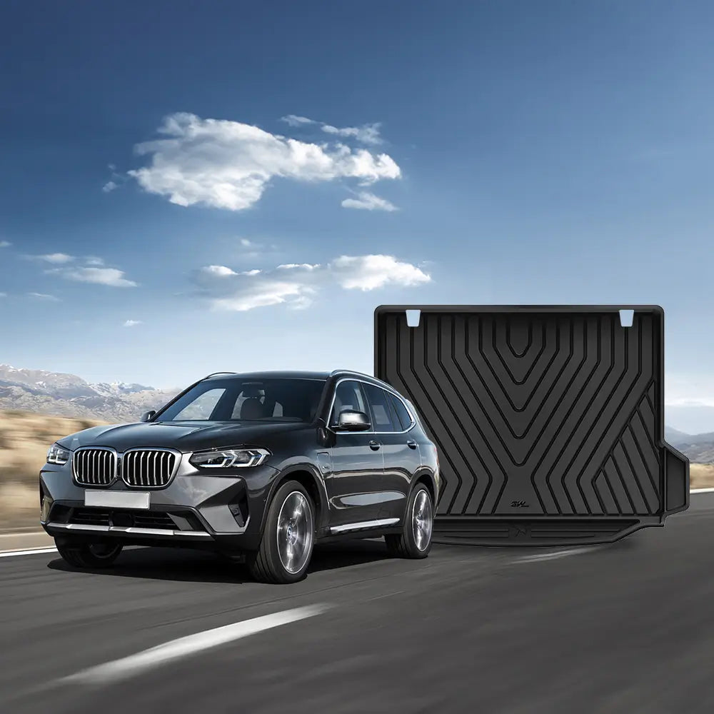 3W All Weather Boot Liner For BMW X4 G02 2019-2024/X3 G01 2018-2024/iX3 G01 2021-2024