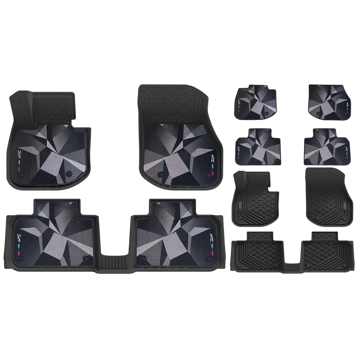 3W All Weather TPE Car Mats For BMW iX1 U11 and X1 xdrive 25e petrol hybrid 2023-2026 (Left Hand Drive)