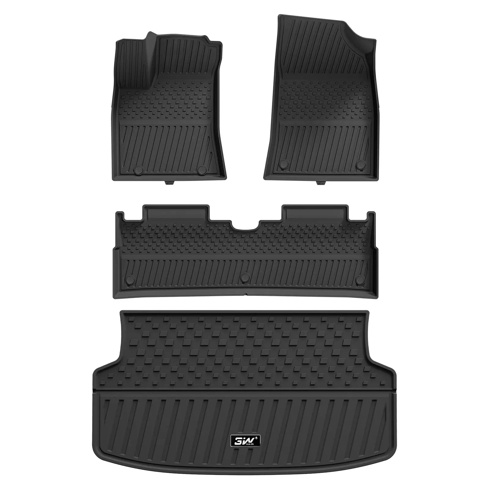 3W All Weather Car Mats for BYD Dolphin Surf 2023-2026 (Left Hand Drive)