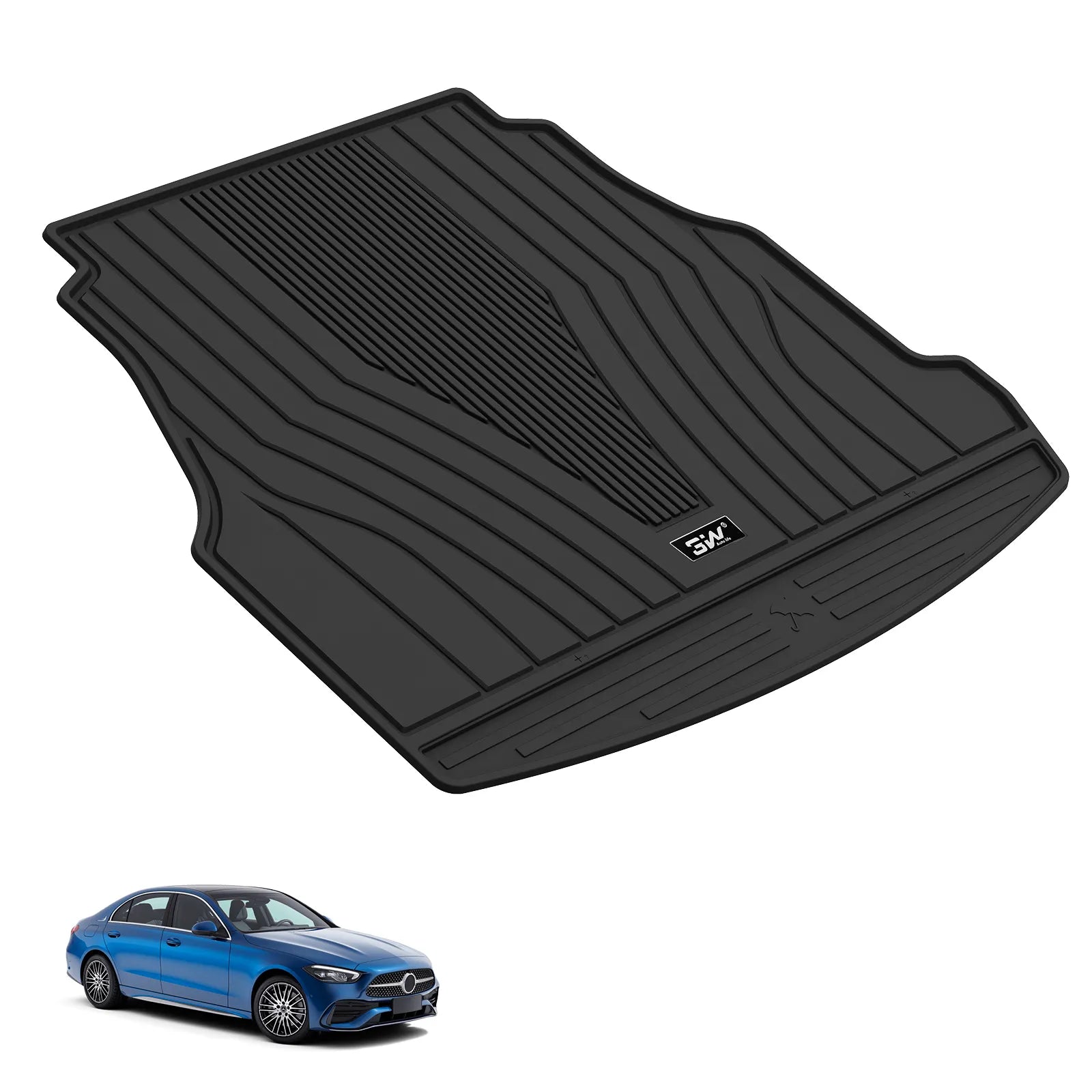 3W All Weather Car Mats For Mercedes Benz C Class W206 2022-2025 LHD
