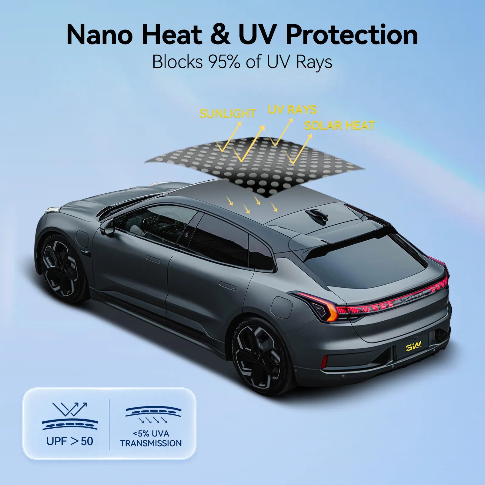 UV Heat Insulation Car Sunshade for Zeekr 001 2025-2026