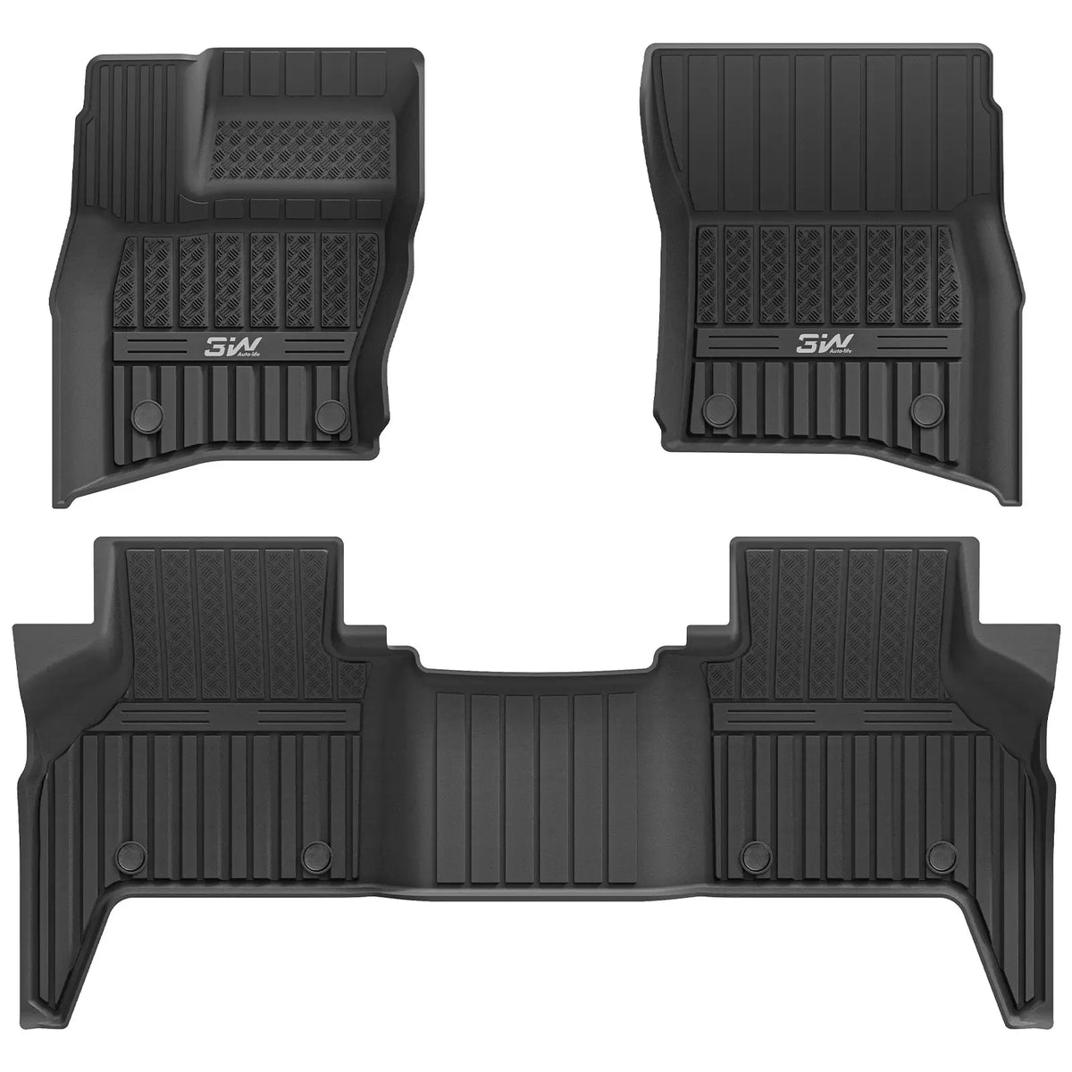 3W All Weather Car Mats for Land Rover Defender 110 7 Seats 2020-2026