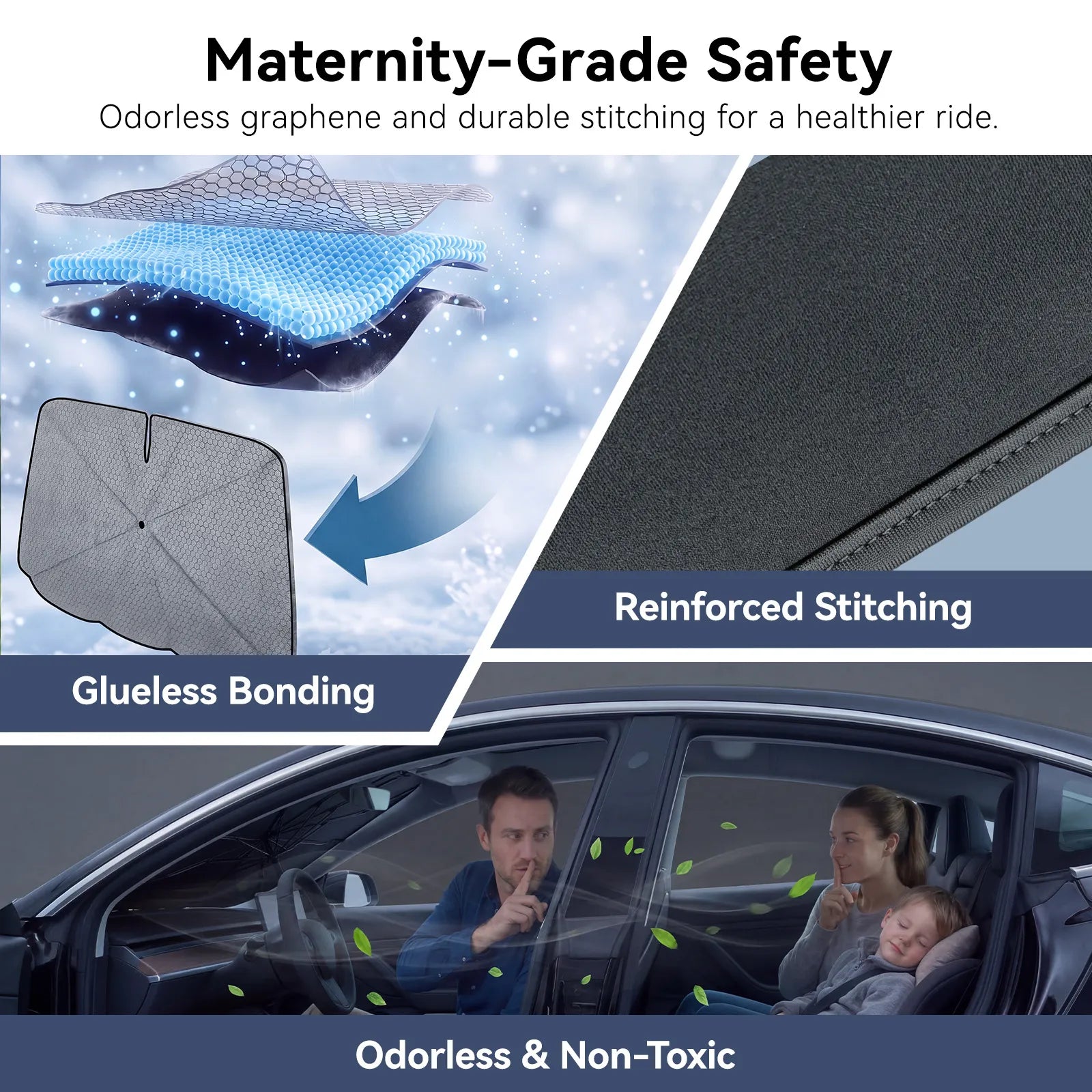 Front Windshield Sunshade Umbrella (Universal Fit)